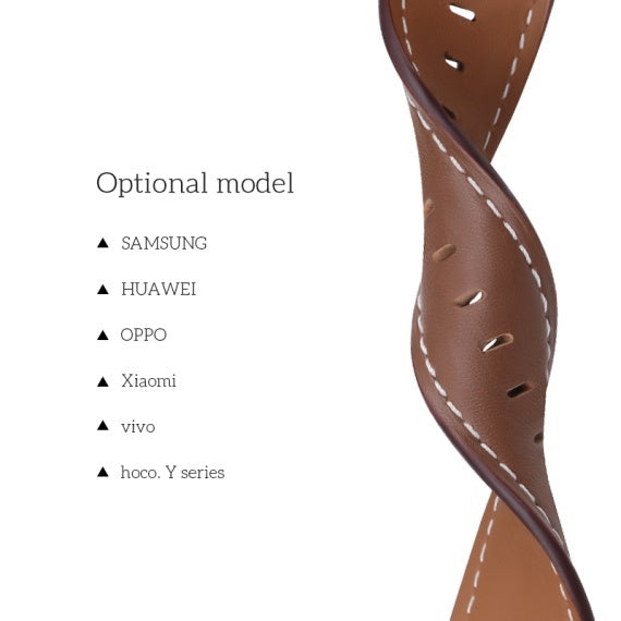 Hoco WH10, Curea Piele Ecologica, pentru Ceasuri, Conectori 22 Mm, GT Original Series - Ma