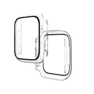 Folie Integrata Hoco WS4, Rama Protectie cu Folie Integrata, iWatch Series 7/8, PC, 45mm - Transparent