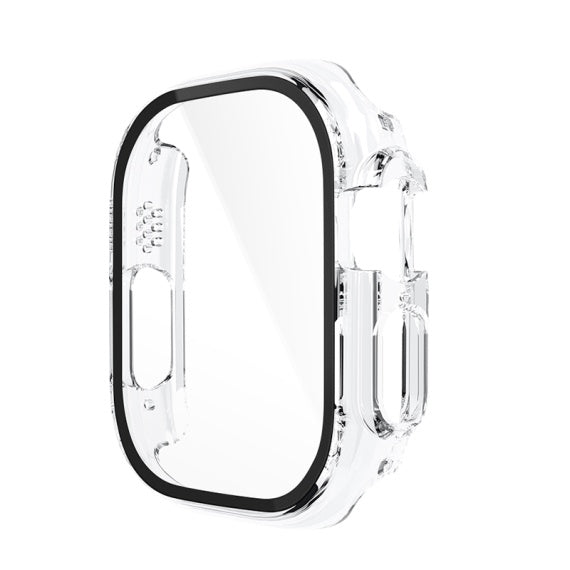 Folie Integrata Hoco WS6, Rama Protectie cu Folie Integrata, iWatch Ultra, 3D PC, 49mm - T