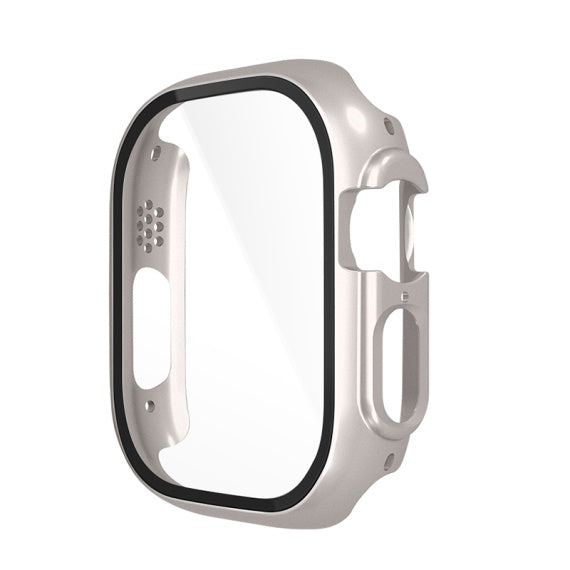 Folie Integrata Hoco WS6, Rama Protectie cu Folie Integrata, iWatch Ultra, 3D PC, 49mm - M