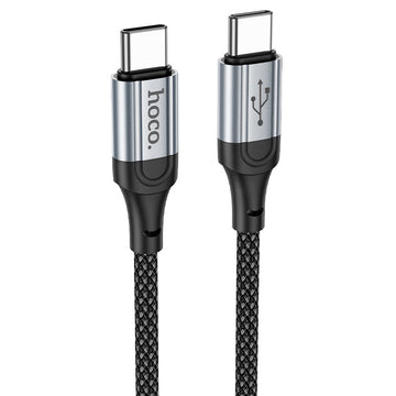 Cablu Date si Incarcare Hoco X102, USB-A la Lightning, 2.4A, Braided, 1.2m - Negru