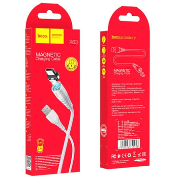 Cablu Date si Incarcare Hoco X63, USB-A la MicroUSB, 18W, 2.4A, 1m - Alb