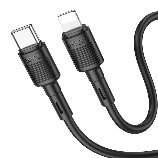 Cablu Hoco X83 Victory USB-C la Lightning Negru