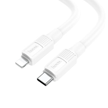 Cablu Date si Incarcare Hoco X84, USB-C la Lightning, PD20W, QC3.0, 1m - Alb