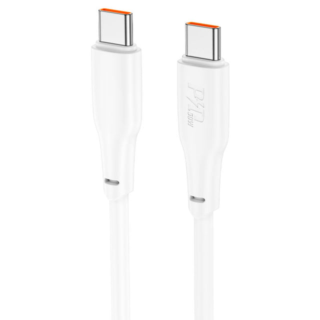 Cablu Date si Incarcare Hoco X93, USB-C la Lightning, PD20W, QC3.0, 2m - Alb