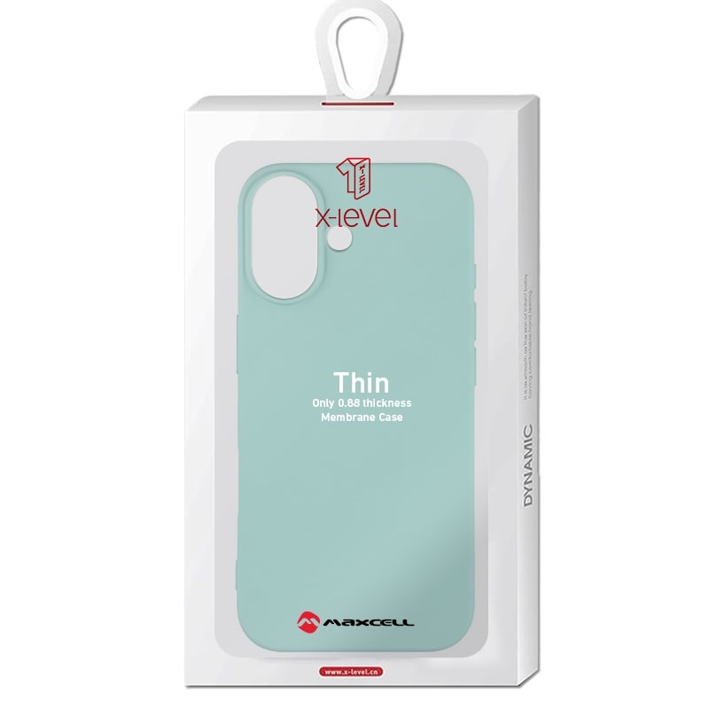 Husa X-Level Thin pentru iPhone 17, Thin Series, SoftTouch - Turcoaz