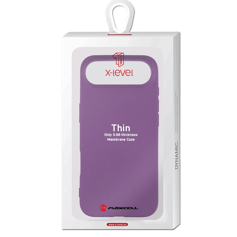 Husa X-Level Thin pentru iPhone 17 Air, Thin Series, SoftTouch - Lila