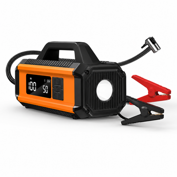 Baterie externa cu jump starter si compresor auto Hoco QS4, 10.000mAh, negru