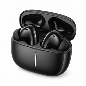 Casti Wireless Hoco EQ34 plus, Ear Buds, BT 5.3, 180h StandBy, 320mAh, ANC, Glaze - Negru