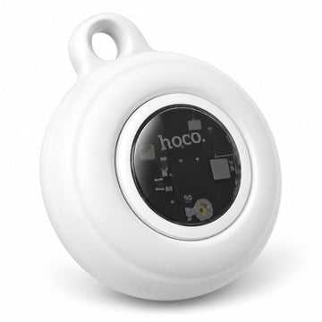 Dispozitiv tip AirTag Hoco E91B, Apple Find My, Certificat MFi - Alb