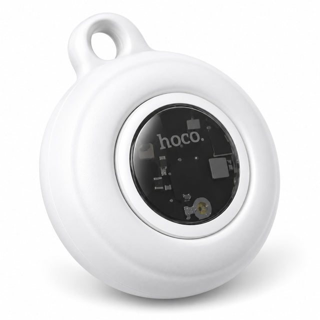Hoco E91B, Dispozitiv tip AirTag, Apple Find My, Certificat MFi - Alb