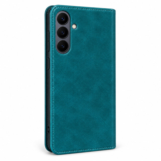 Husa Flip Piele Samsung S26 verde inchis - poza catalog
