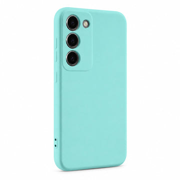 Husa Soft pentru Samsung A10, MicroFiber, TPU - Turcoaz