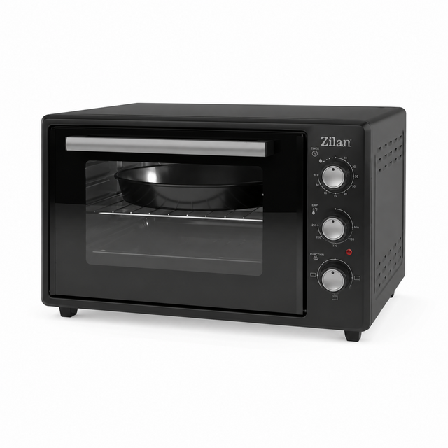Cuptor Electric Zilan 35 L cu 3 Functii, Sticla Rezistenta l - imagine 1