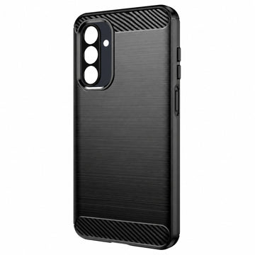 Husa Brush pentru Samsung A36, TPU, Metall Look - Negru