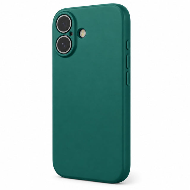 Husa Soft pentru iPhone 17, MicroFiber, TPU - Verde inchis