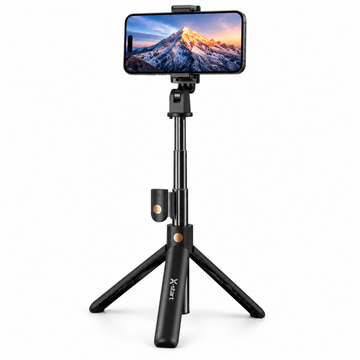 Stick X-Start LY-101, Selfie Stick, Telecomanda BT, Brat Extensibil 70cm - Negru