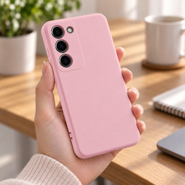 Husa Soft pentru Samsung A36, MicroFiber, TPU - Roz Pink