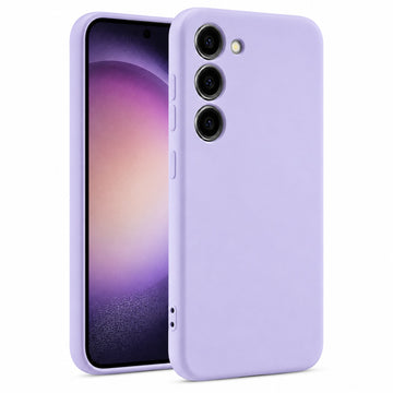 Husa Soft pentru Samsung S25 Plus, MicroFiber, TPU - Pastel Lila