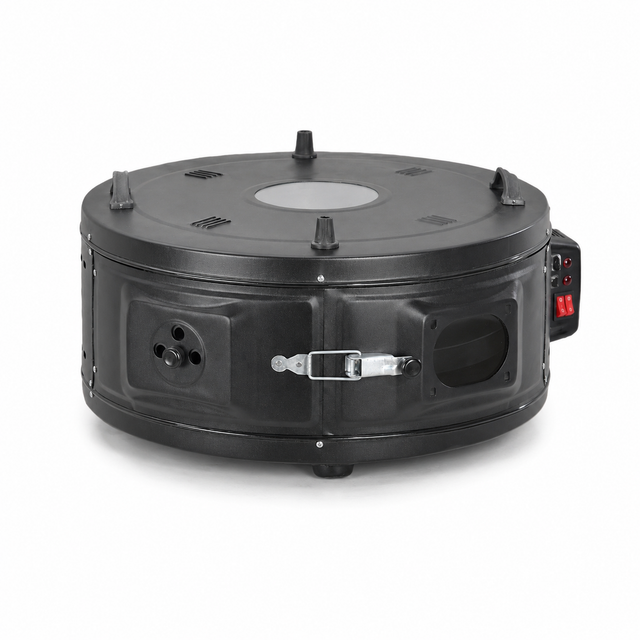 Cuptor Electric Rotund Zilan 37 L, Interior Emailat, Fereast - imagine 1
