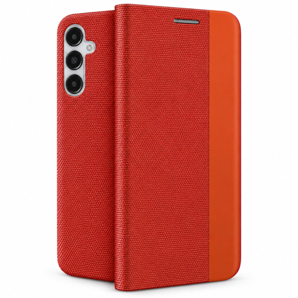 Husa FlipSense pentru Samsung A52/A52S, Magnetic Shell - Rosu