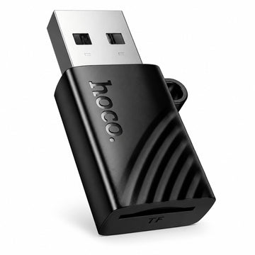 Cititor de Carduri 2-in-1 Hoco HB53, SD/TF, cu Conector USB-A, 480Mbps - Negru