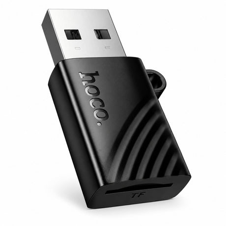 Hoco HB53, Cititor de Carduri 2-in-1, SD/TF, cu Conector USB-A, 480Mbps - Negru