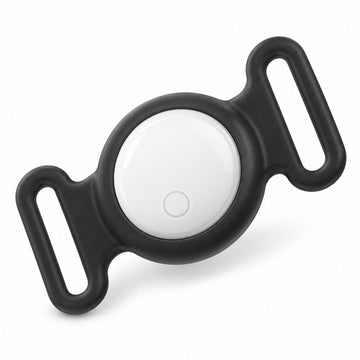 Dispozitiv tip AirTag Hoco E91C, Zgarda Animale, Apple Find My, Certificat MFi - Alb