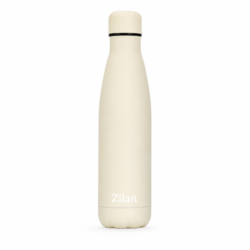 Termos Zilan ZLN0821 din Otel Inoxidabil SUS 304 cu Pereti Dubli - Mentine Bauturile Reci 24 Ore si Calde 18 Ore, 500 ml, Crem