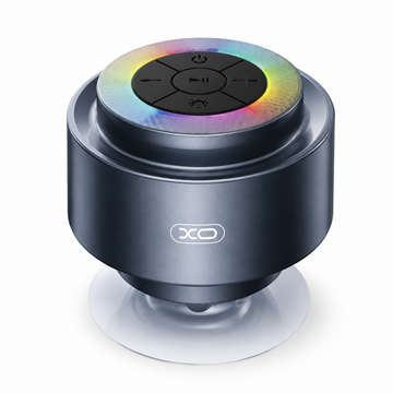 Boxa portabila XO F64 waterproof pentru dus si piscina, RGB, ventuza, rezistenta la apa IP67