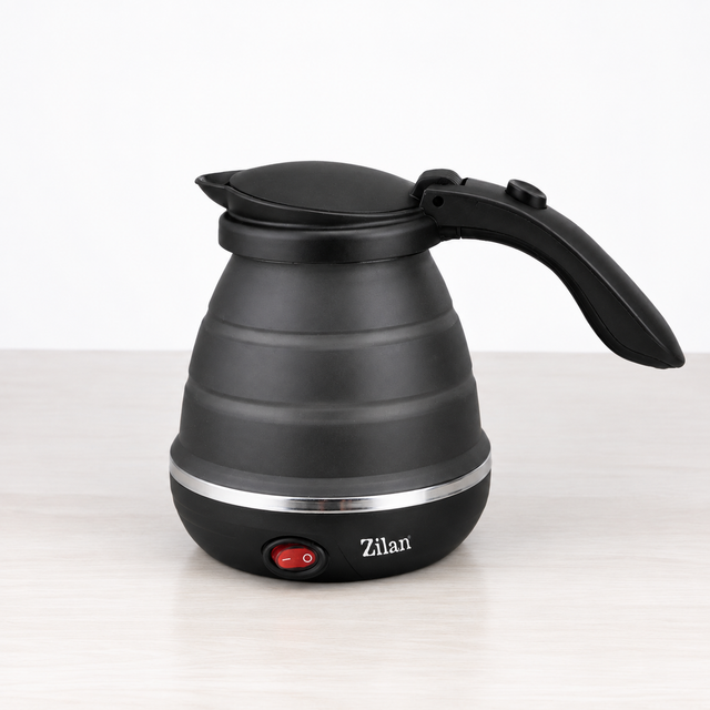 Fierbator de Apa Pliabil Zilan 0.5 L, Carcasa din Silicon Du - imagine 1
