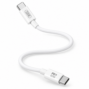 Cablu Date si Incarcare XO NB-Q190B, USB-C, PD60W, QC3.0, 2m - Alb