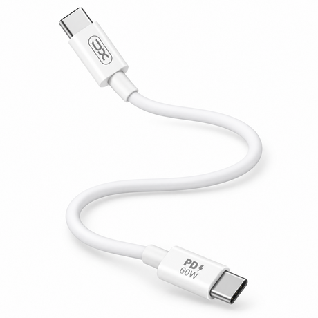 Cablu Date si Incarcare XO NB-Q190B, USB-C, PD60W, QC3.0, 2m - Alb
