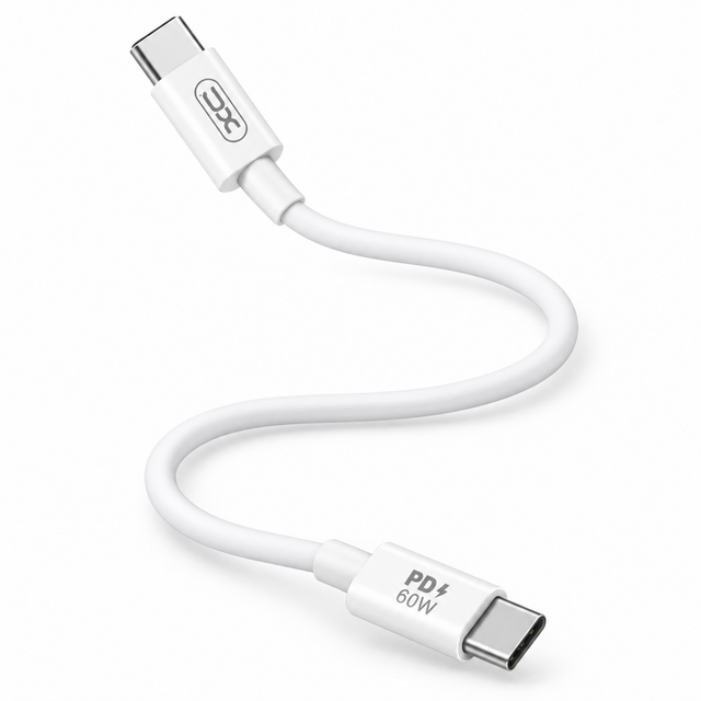 Cablu Date si Incarcare XO NB-Q190B, USB-C, PD60W, QC3.0, 2m - Alb