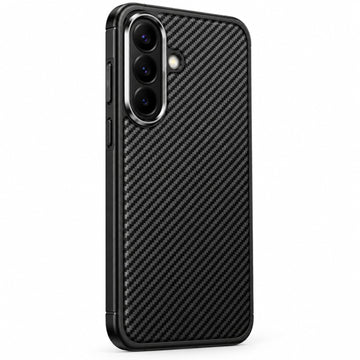 Husa AutoFocus pentru Samsung A57, Carbon Grain - Negru