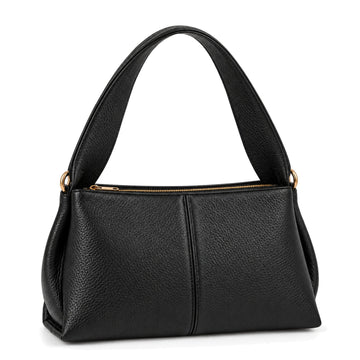 Misariva Verona Midi - Geanta de Umar din Piele Naturala Made in Italy, Negru