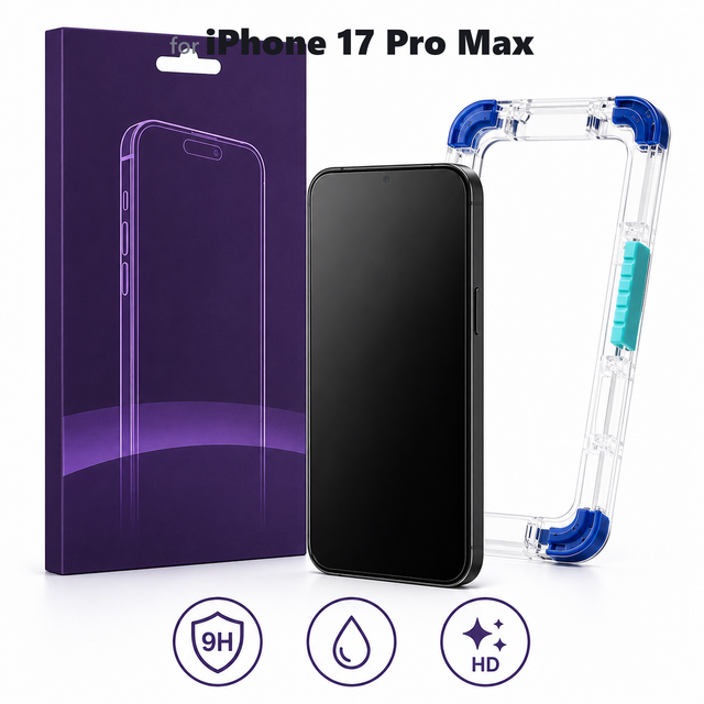 Folie Sticla MagicBox pentru iPhone 17 Pro Max, Instalare AU - imagine 1