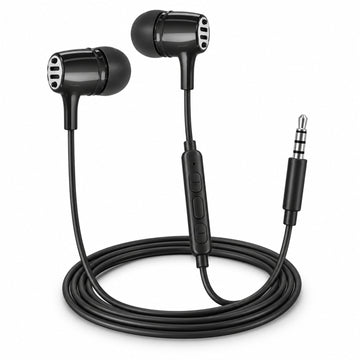 Casti cu Fir X-Start EJ253, In-Ear, 3.5mm, 1.2m, Microfon si Butoane Volum - Negru