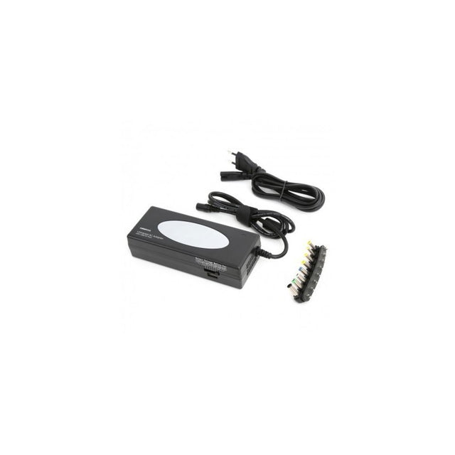 Incarcator laptop Omega, cu 8 conectori si USB, max 120W, input 100-240V 50-60Hz, output 5V 1A, 15-24V 2-4.1A, OZU120SE, 41965