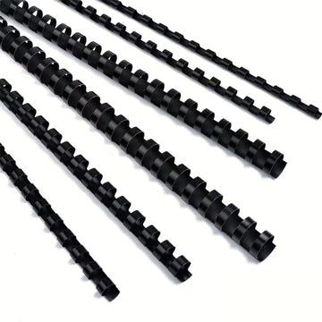 Inele plastic pentru indosariere Office Cover, 28mm, negru, set 50 buc