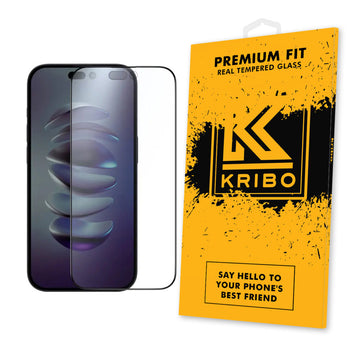 Folie Clear 99H AR pentru iPhone 14 Pro Max, Anti-Reflect Glass - Transparent / Negru