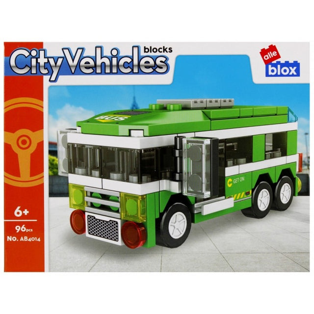 Set de constructie Alleblox City Vehicles - autobuz - AB4014 / 492755, 96 piese, 6+