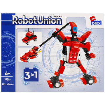 Set de constructie Alleblox Robot Union - robot M 3 in 1 diverse modele, 6+
