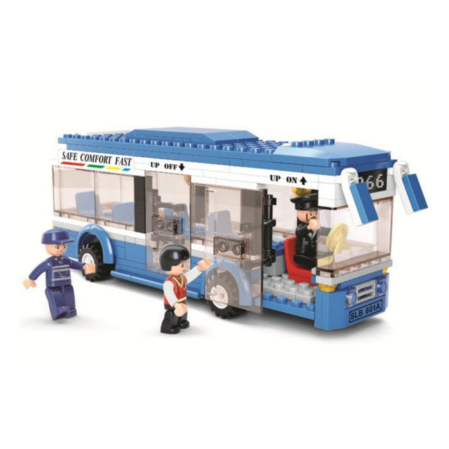 Joc de constructie Autobuz, pvc, Sluban M38-B0330, 238 piese, 28.5x23.7x5.4cm