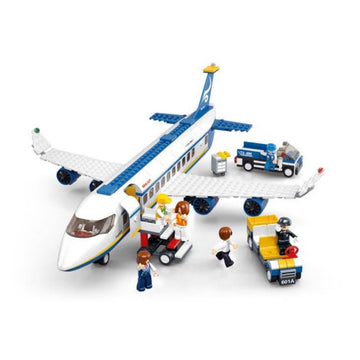 Joc de constructie Avion, pvc, Sluban M38-B0366, 463 piese, 42.5x33x6.7cm