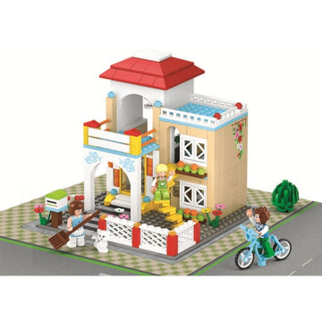 Joc de constructie Dulce casa, pvc, Sluban M38-B0533, 380 piese, 38x28.5x6.7cm