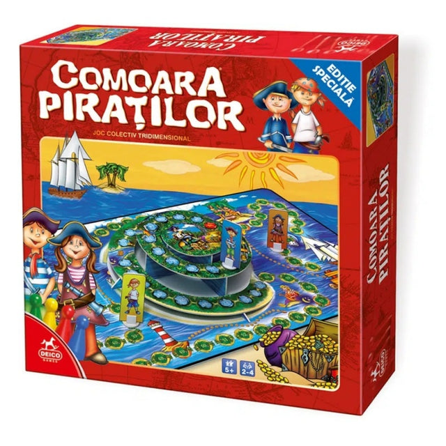 Joc pentru copii Comoara Piratilor, 2-4 jucatori, 5+ ani, 64837