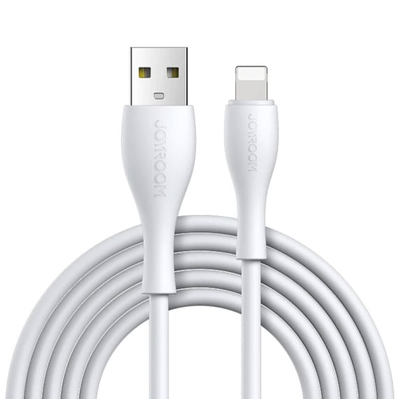 Cablu Date si Incarcare Joyroom S-2030M8, USB-A la Lightning, 2.4A, 2m - Alb