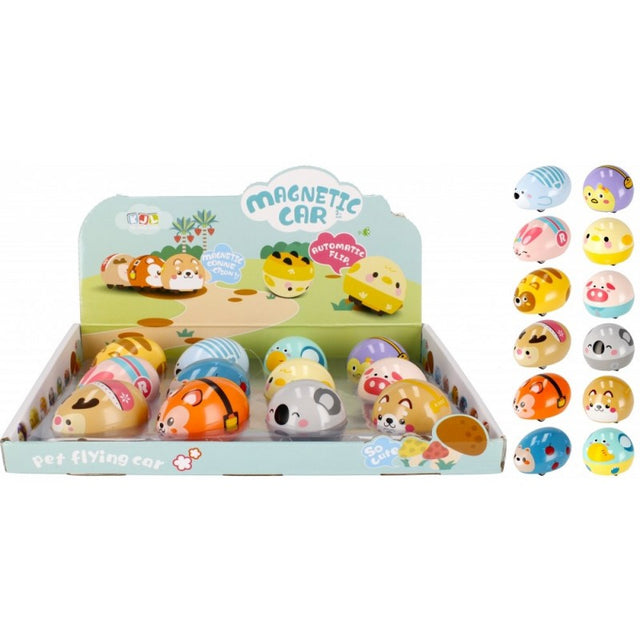 Jucarie animale magnetice, 7cm, diverse modele, 3+ ani, MegaCreative, 502314, 29x5x21cm