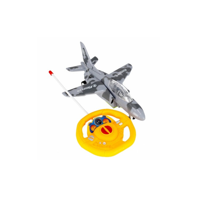 Avion cu telecomanda MegaCreative 498869, 23cm, necesita baterii 4xAA, plastic, multicolor, 3+ ani